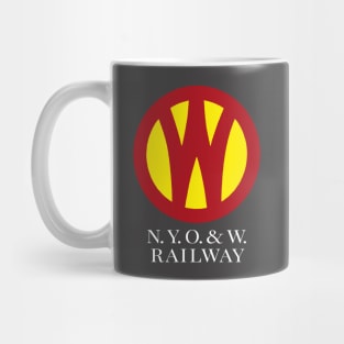 O&W Railroad NYO&W Railway Logo & Text, for Dark Backgrounds Mug